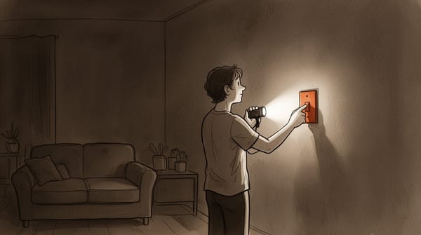 Probáis el interruptor aunque sepáis que no hay luz